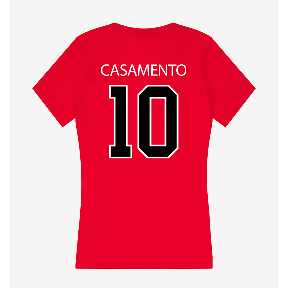 Marist - NCAA Baseball : Cole Casamento - Women's V-Neck T-Shirt-1