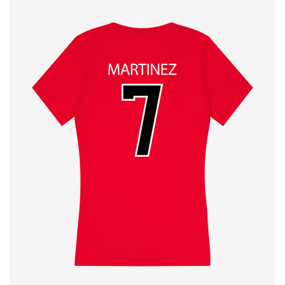 Marist - NCAA Football : Lance Martinez - Women's V-Neck T-Shirt-1