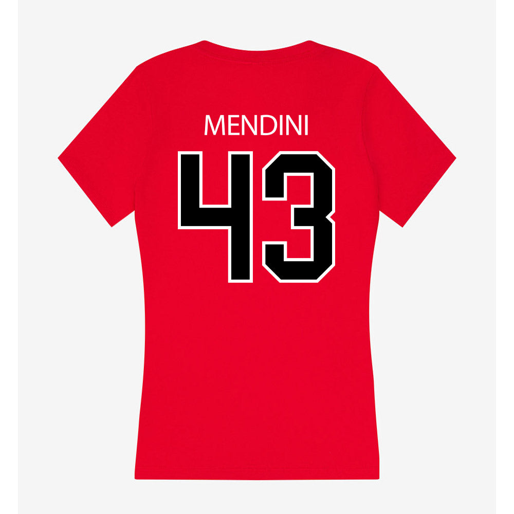 Marist - NCAA Football : Connor Mendini - Women's V-Neck T-Shirt-1