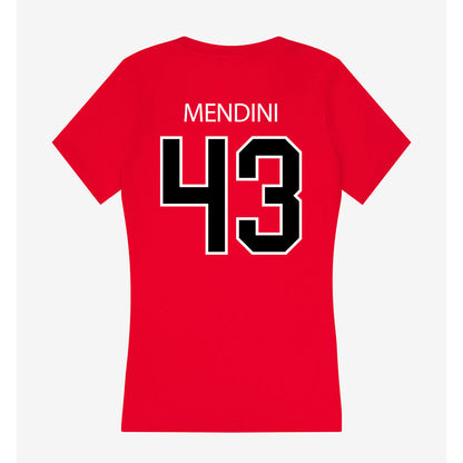 Marist - NCAA Football : Connor Mendini - Women's V-Neck T-Shirt-1