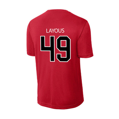 Marist - NCAA Football : Samer Layous - Activewear T-Shirt-1