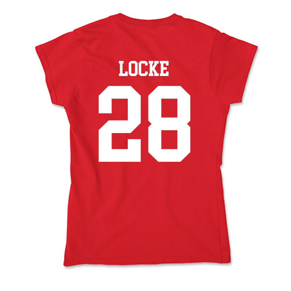 MSUM - NCAA Softball : Courtney Locke - Soft Style Women’s T-Shirt-1