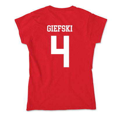 MSUM - NCAA Softball : Brooklyn Giefski - Soft Style Women’s T-Shirt-1