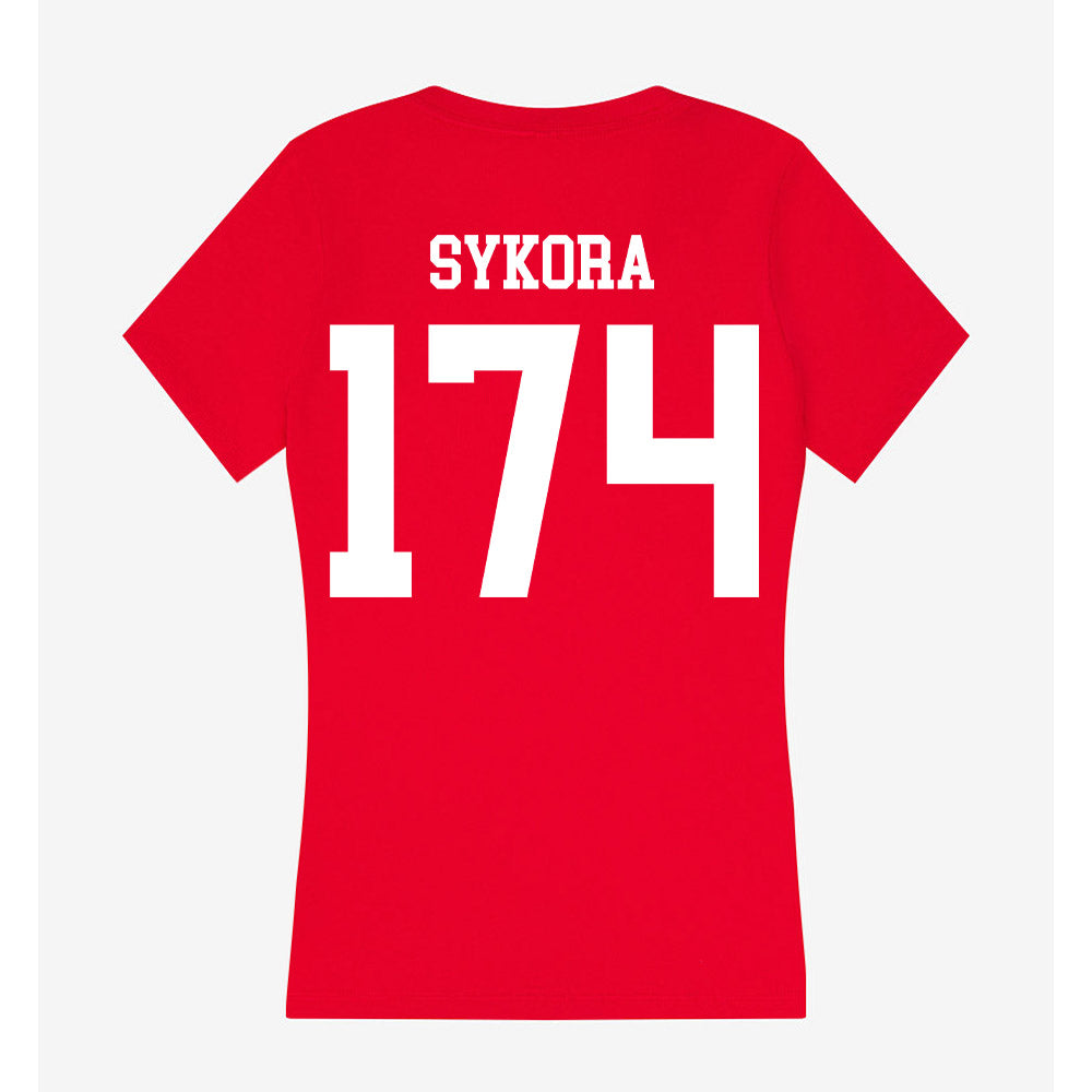 MSUM - NCAA Wrestling : Anthony Sykora - Women's V-Neck T-Shirt-1