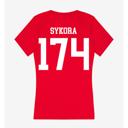 MSUM - NCAA Wrestling : Anthony Sykora - Women's V-Neck T-Shirt-1