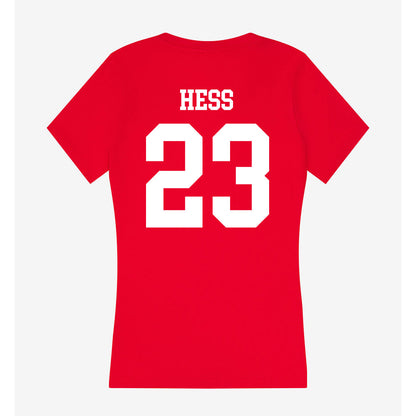 MSUM - NCAA Softball : Annabella Hess - Women's V-Neck T-Shirt-1