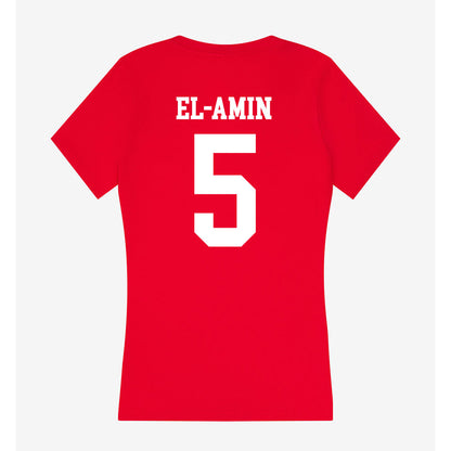 MSUM - NCAA Men's Basketball : Isa El-Amin - Women's V-Neck T-Shirt-1