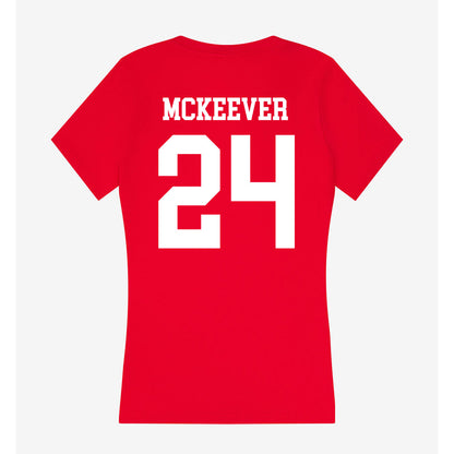 MSUM - NCAA Softball : Riley McKeever - Women's V-Neck T-Shirt-1