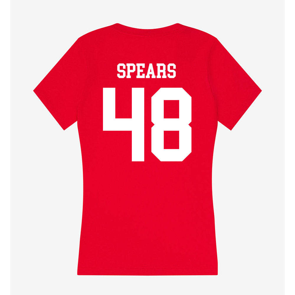 MSUM - NCAA Football : Brayden Spears - Women's V-Neck T-Shirt-1