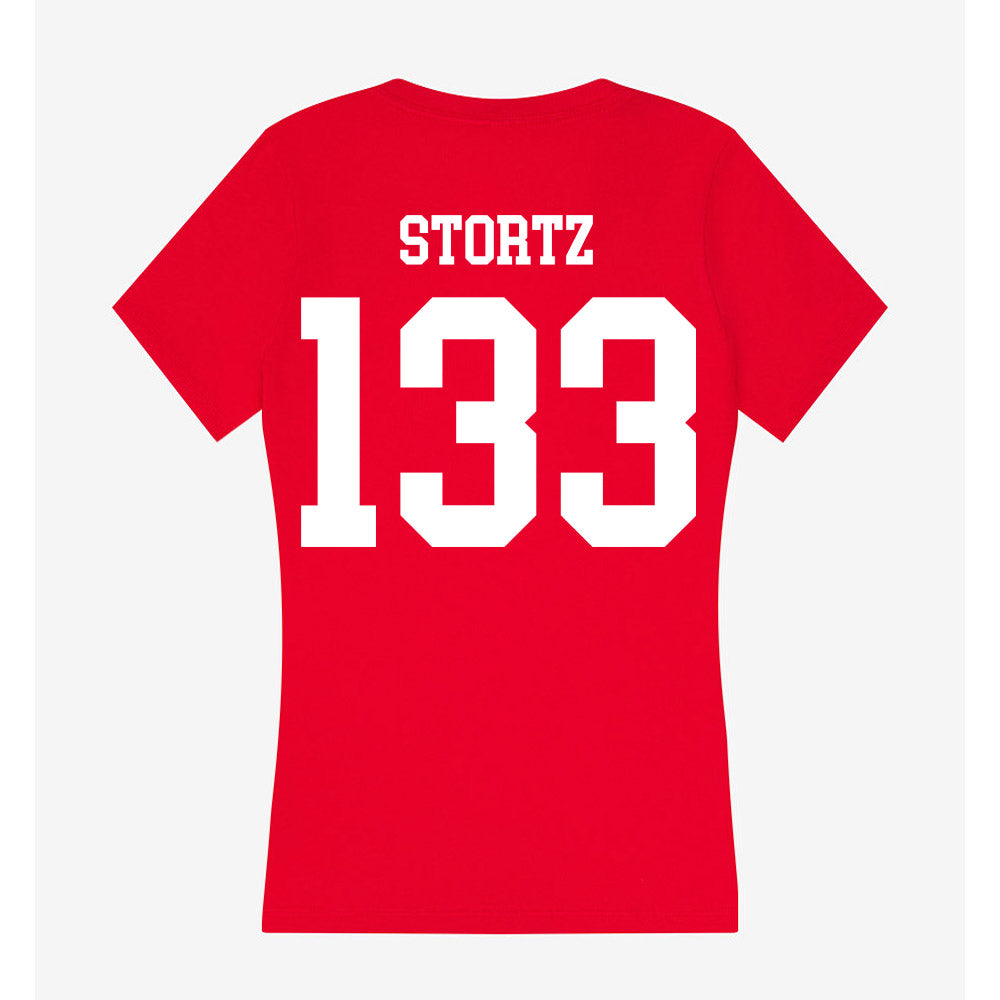 MSUM - NCAA Wrestling : Cash Stortz - Women's V-Neck T-Shirt-1