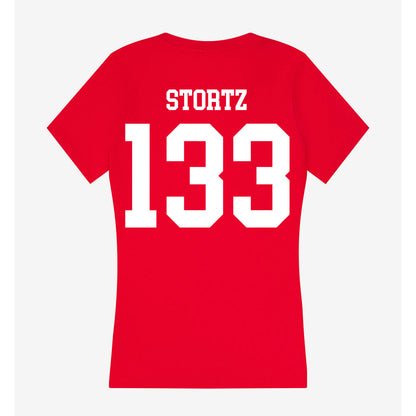 MSUM - NCAA Wrestling : Cash Stortz - Women's V-Neck T-Shirt-1