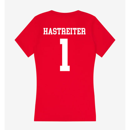 MSUM - NCAA Men's Basketball : Sam Hastreiter - Women's V-Neck T-Shirt-1