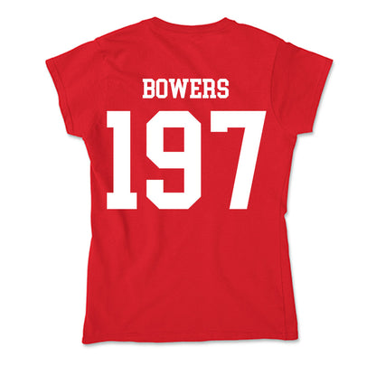 MSUM - NCAA Wrestling : Burak Bowers - Soft Style Women’s T-Shirt-1