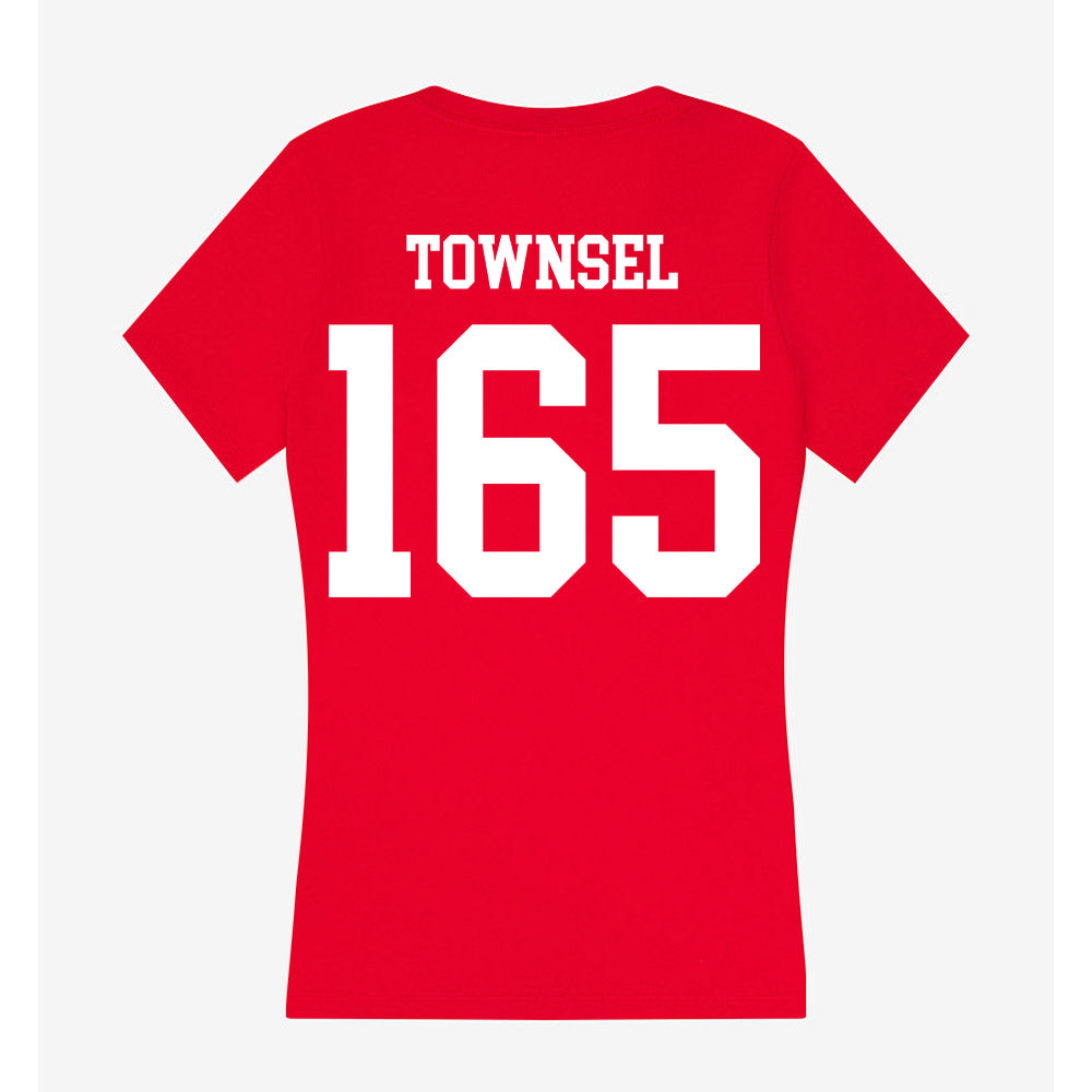 MSUM - NCAA Wrestling : Jesiah Townsel - Women's V-Neck T-Shirt-1