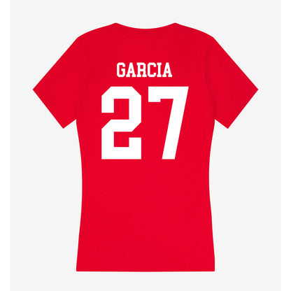 MSUM - NCAA Softball : Lisa Garcia - Women's V-Neck T-Shirt-1