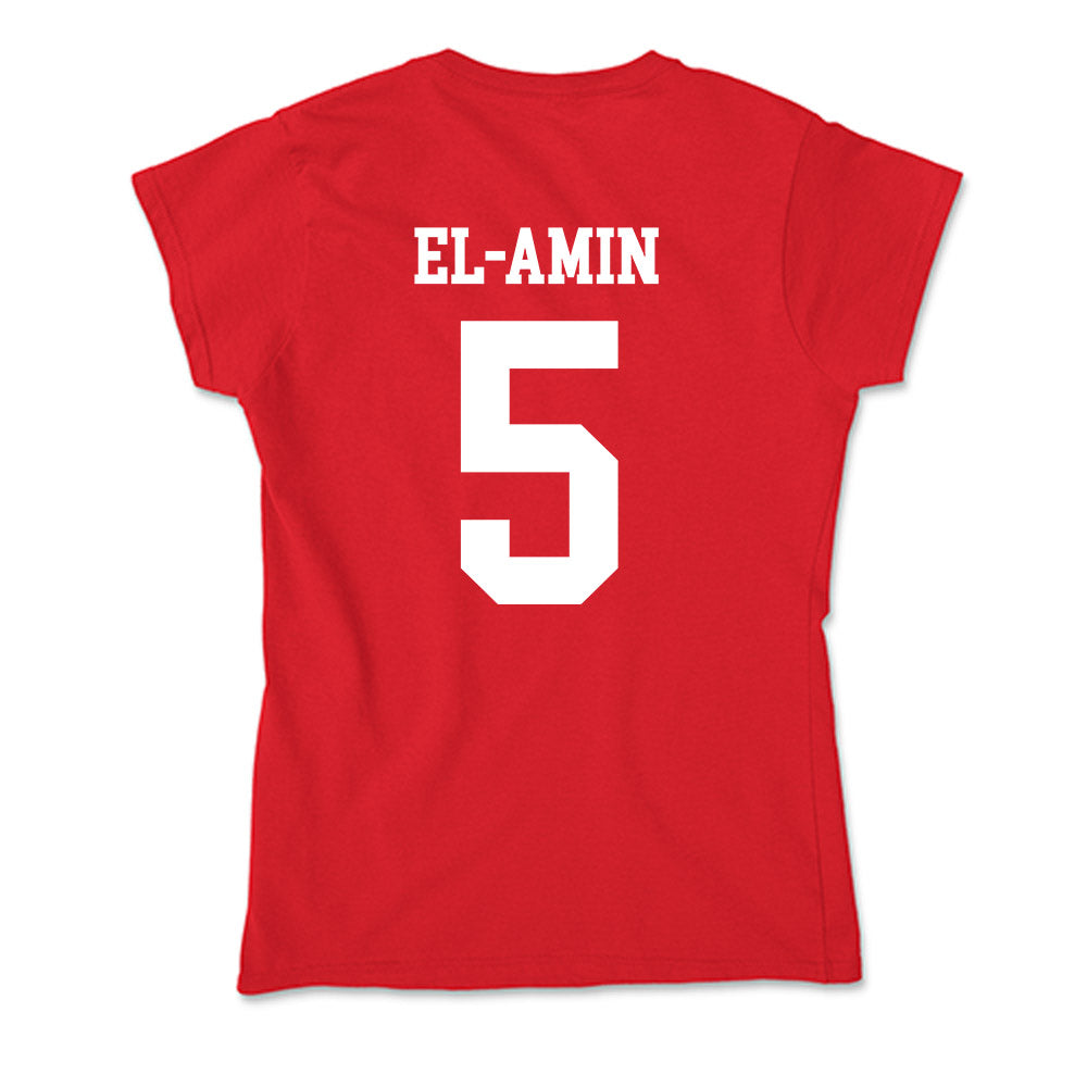 MSUM - NCAA Men's Basketball : Isa El-Amin - Soft Style Women’s T-Shirt-1