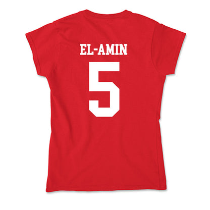MSUM - NCAA Men's Basketball : Isa El-Amin - Soft Style Women’s T-Shirt-1