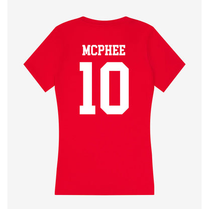 MSUM - NCAA Women's Volleyball : Emily McPhee - Women's V-Neck T-Shirt-1