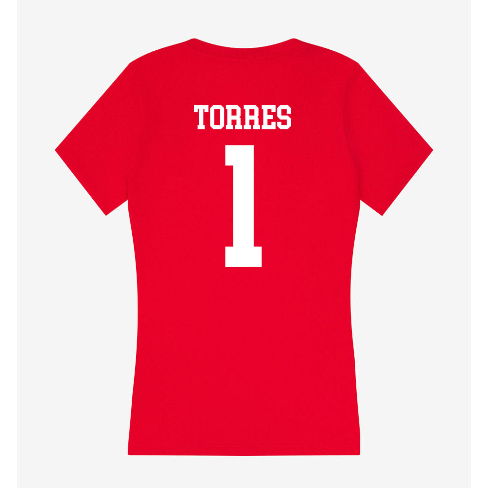 MSUM - NCAA Football : Jesus Torres - Women's V-Neck T-Shirt-1