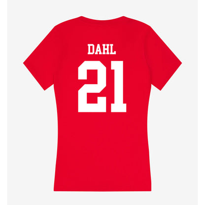 MSUM - NCAA Women's Basketball : Sydney Dahl - Women's V-Neck T-Shirt-1