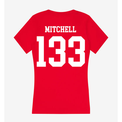 MSUM - NCAA Wrestling : Matthew Mitchell - Women's V-Neck T-Shirt-1