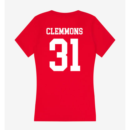 MSUM - NCAA Softball : Teagan Clemmons - Women's V-Neck T-Shirt-1