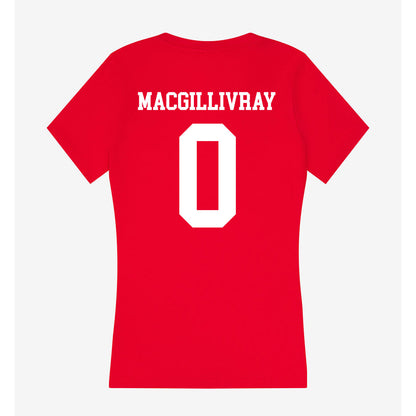 MSUM - NCAA Football : Hunter MacGillivray - Women's V-Neck T-Shirt-1