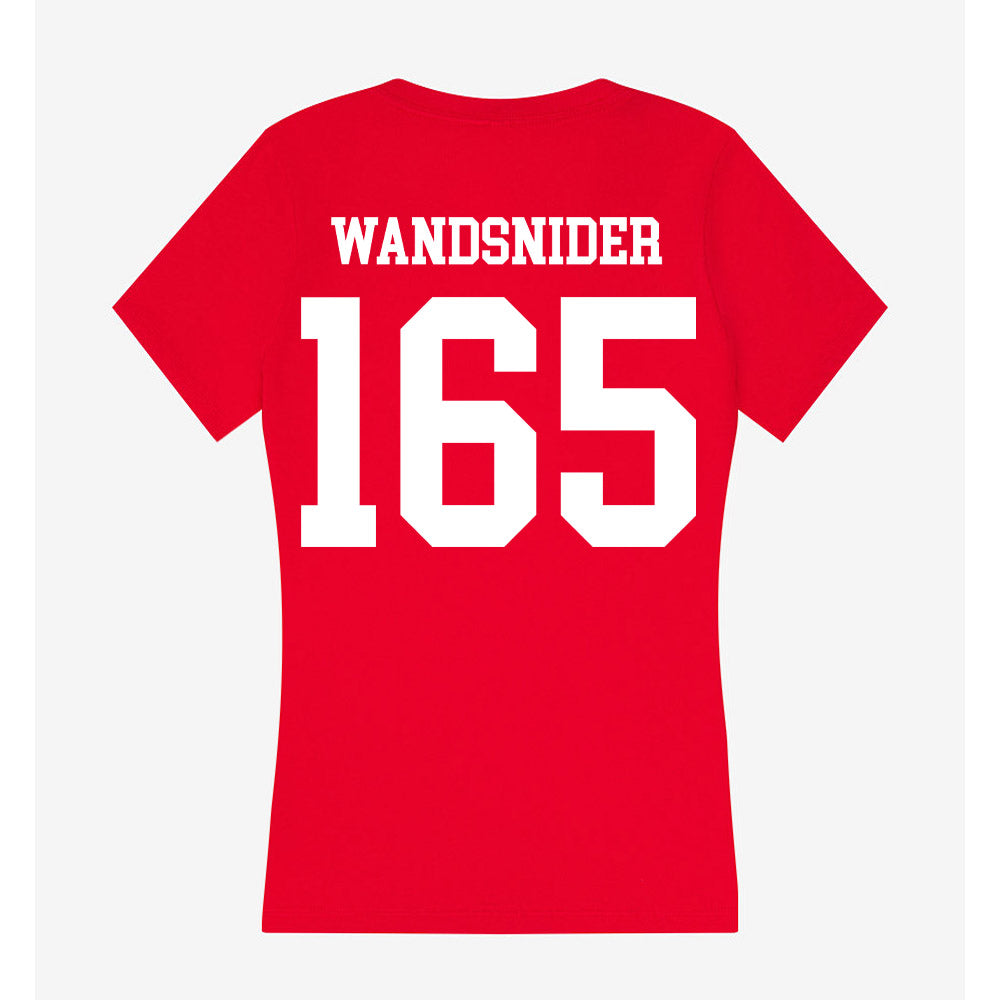 MSUM - NCAA Wrestling : cohl Wandsnider - Women's V-Neck T-Shirt-1