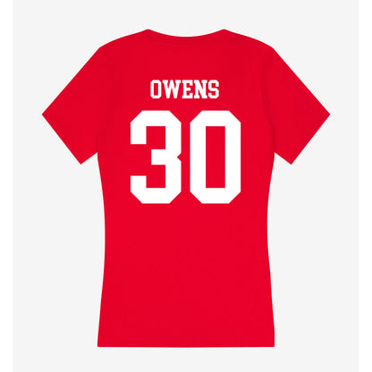 MSUM - NCAA Football : Jacion Owens - Women's V-Neck T-Shirt-1