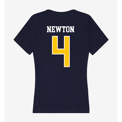Coppin State - NCAA Women's Basketball : Seimone Newton - Women's V-Neck T-Shirt-1