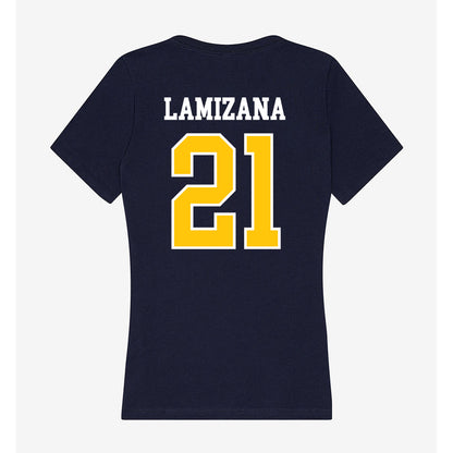 Coppin State - NCAA Men's Basketball : Nelson Lamizana - Women's V-Neck T-Shirt-1
