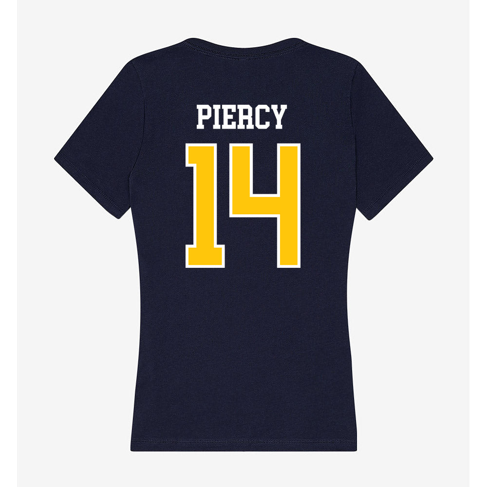 Coppin State - NCAA Men's Basketball : Jamari Piercy - Women's V-Neck T-Shirt-1