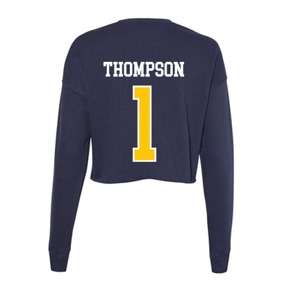 Coppin State - NCAA Baseball : Bryce Thompson - Women's Cropped Crew Fleece-1