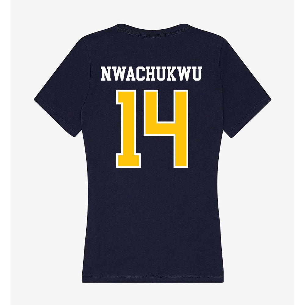 Coppin State - NCAA Women's Basketball : Princess Nwachukwu - Women's V-Neck T-Shirt-1