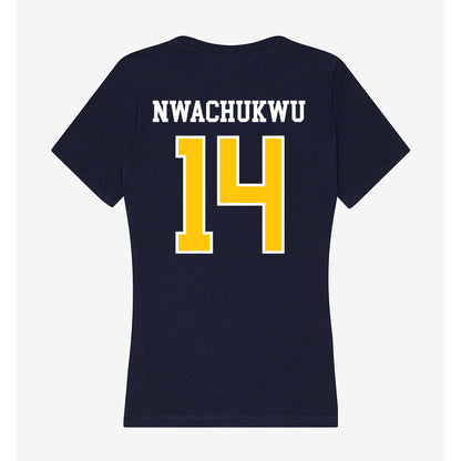 Coppin State - NCAA Women's Basketball : Princess Nwachukwu - Women's V-Neck T-Shirt-1
