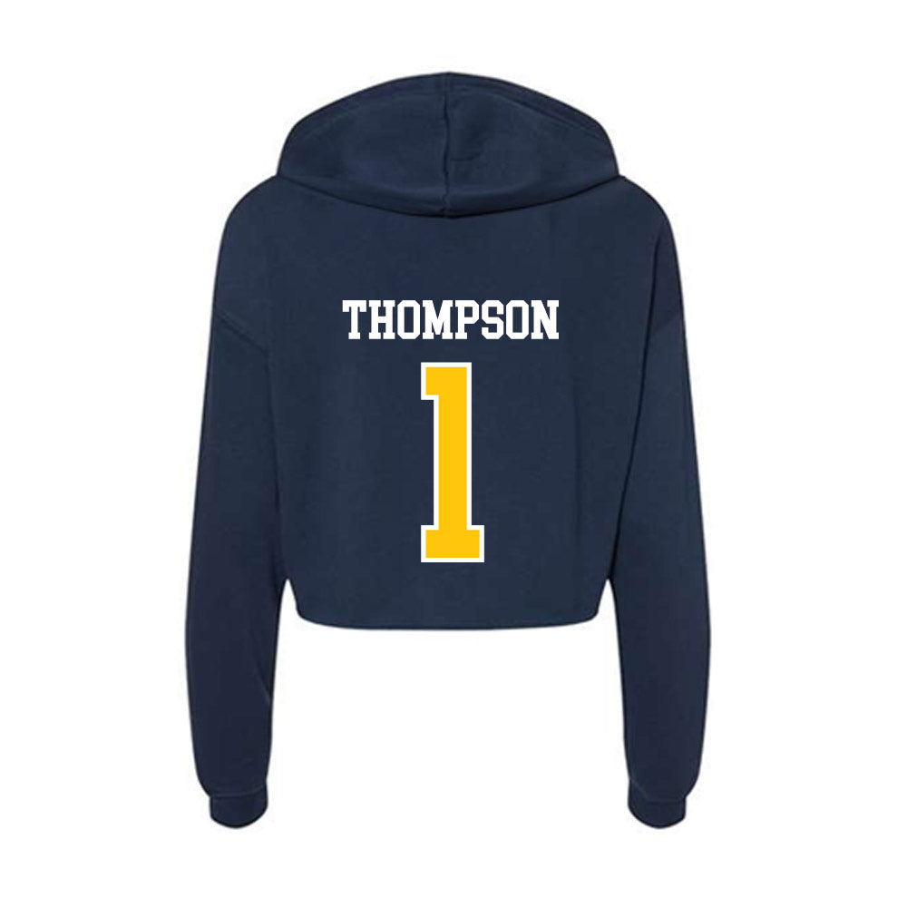 Coppin State - NCAA Baseball : Bryce Thompson - Women's Crop Fleece Hoodie-1