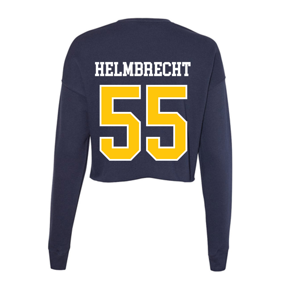 Coppin State - NCAA Baseball : Brett Helmbrecht - Women's Cropped Crew Fleece-1