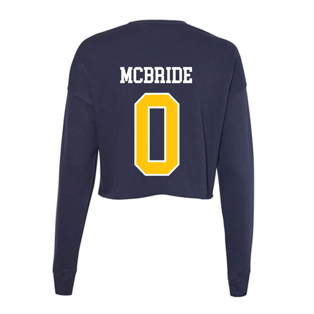 Coppin State - NCAA Women's Basketball : Paris McBride - Women's Cropped Crew Fleece-1