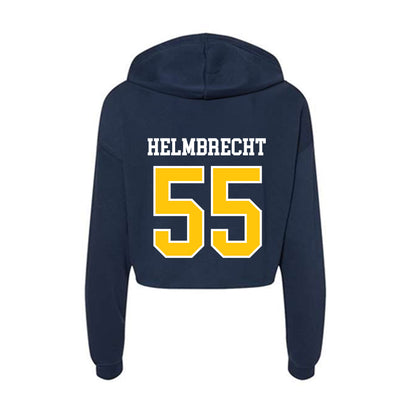 Coppin State - NCAA Baseball : Brett Helmbrecht - Women's Crop Fleece Hoodie-1