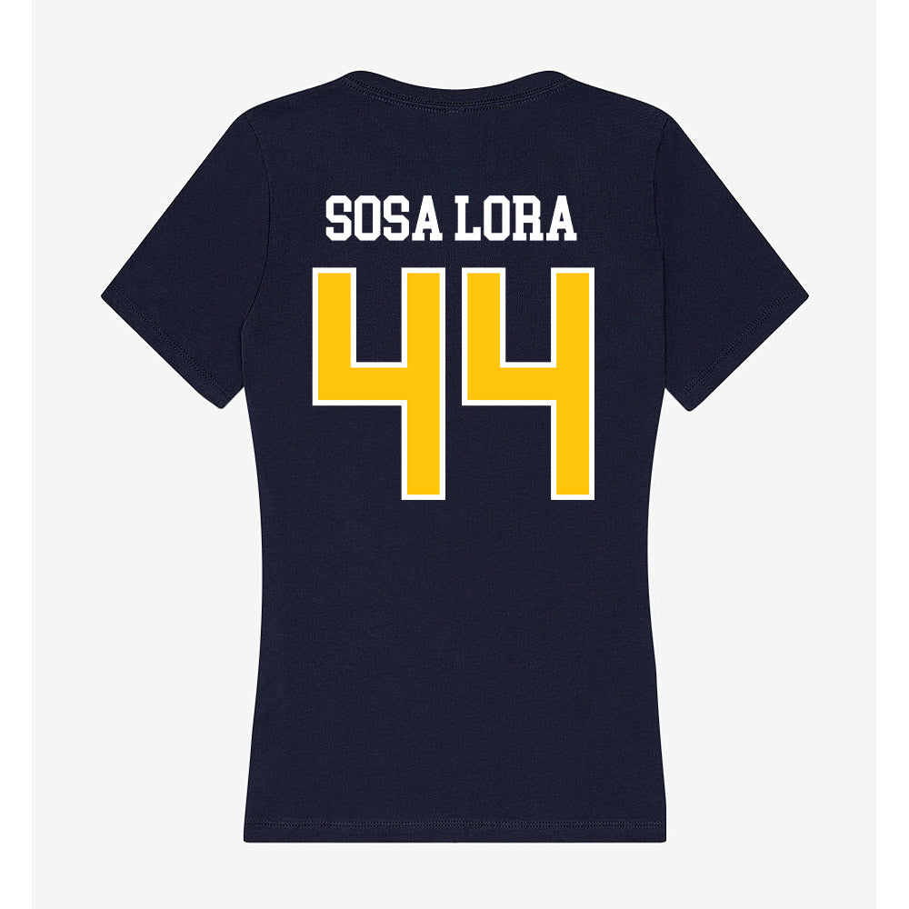 Coppin State - NCAA Women's Basketball : Patricia Sosa Lora - Women's V-Neck T-Shirt-1