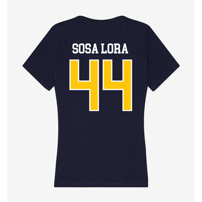 Coppin State - NCAA Women's Basketball : Patricia Sosa Lora - Women's V-Neck T-Shirt-1