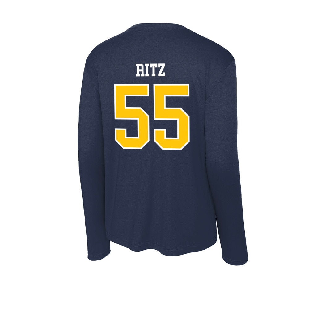 Coppin State - NCAA Baseball : Justin Ritz - Activewear Long Sleeve T-Shirt-1