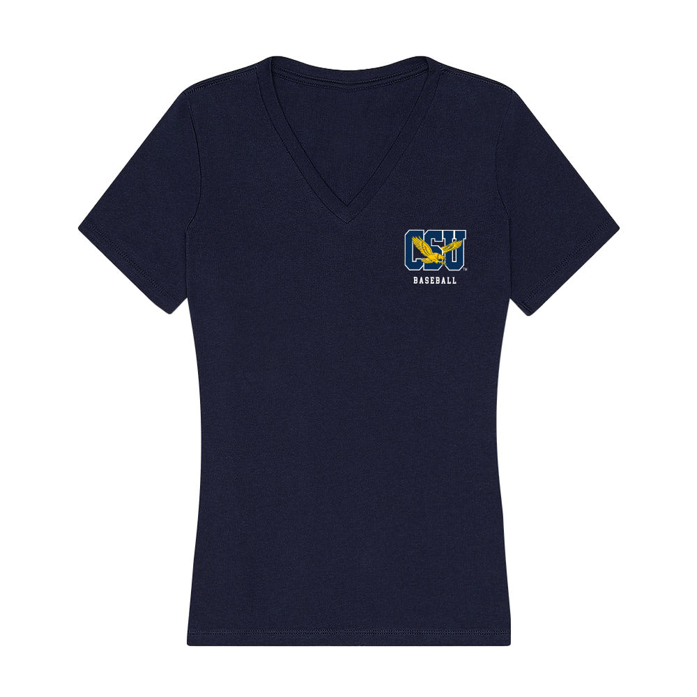 Coppin State - NCAA Baseball : Noah Hogan - Women's V-Neck T-Shirt-0