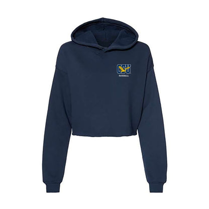 Coppin State - NCAA Baseball : Elijah Charlot - Women's Crop Fleece Hoodie-0