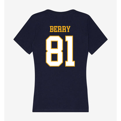 ETBU - NCAA Football : Austin Berry - Women's V-Neck T-Shirt-1