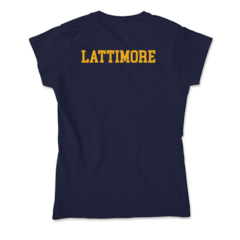 ETBU - NCAA Men's Track & Field : Torrance Lattimore - Soft Style Women’s T-Shirt-1