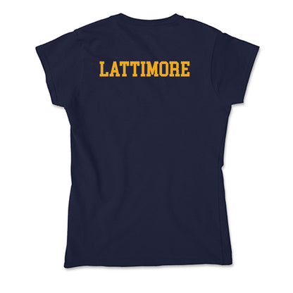 ETBU - NCAA Men's Track & Field : Torrance Lattimore - Soft Style Women’s T-Shirt-1