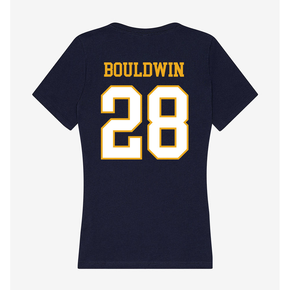 ETBU - NCAA Football : Davion Bouldwin - Women's V-Neck T-Shirt-1
