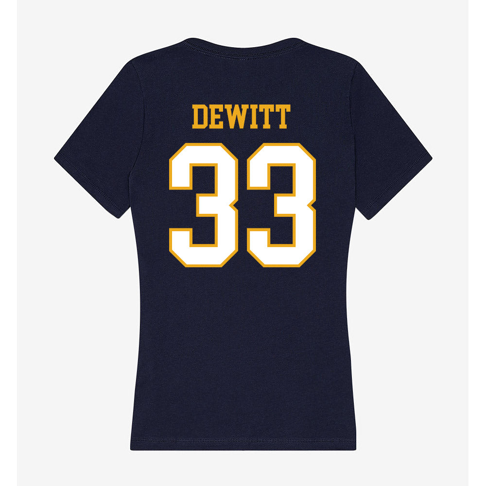 ETBU - NCAA Baseball : Jace DeWitt - Women's V-Neck T-Shirt-1
