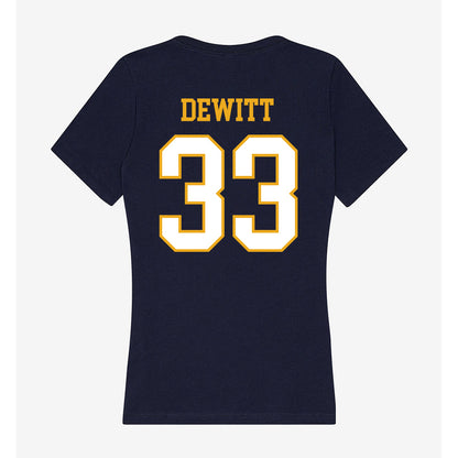 ETBU - NCAA Baseball : Jace DeWitt - Women's V-Neck T-Shirt-1